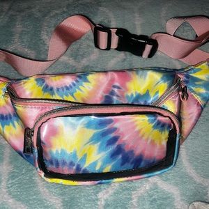 Tie dye rainbow Fanny pack belt bag. Madden girl. Never used!!!